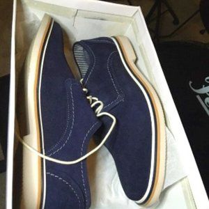 Steve Madden Dark Navy Suede Oxford Shoe